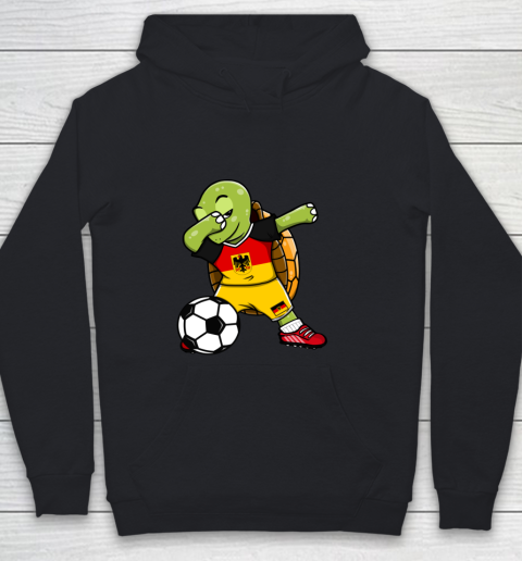 Dabbing Turtle Germany Soccer Fans Jersey German Football Youth Hoodie
