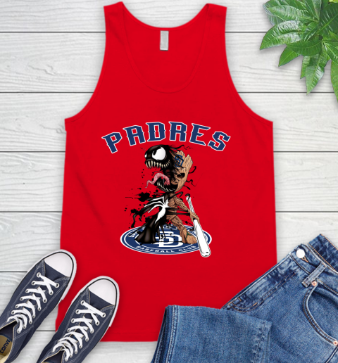 MLB San Diego Padres Baseball Venom Groot Guardians Of The Galaxy Tank Top 6