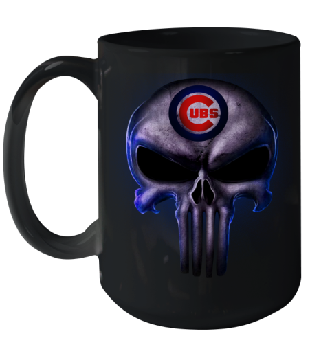 Chicago Cubs MLB Baseball Punisher Skull Sports Ceramic Mug 15oz