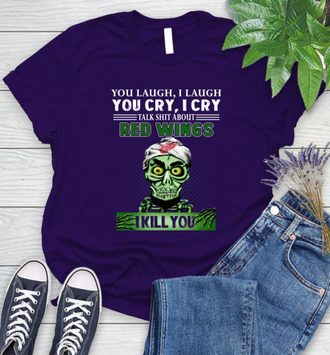 NHL Talk Shit About Detroit Red Wings I Kill You Achmed The Dead Terrorist Jeffrey Dunham Hockey Women's T-Shirt 4