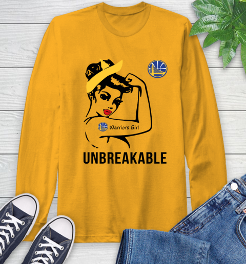 NBA Golden State Warriors Girl Unbreakable Basketball Sports Long Sleeve T-Shirt 2