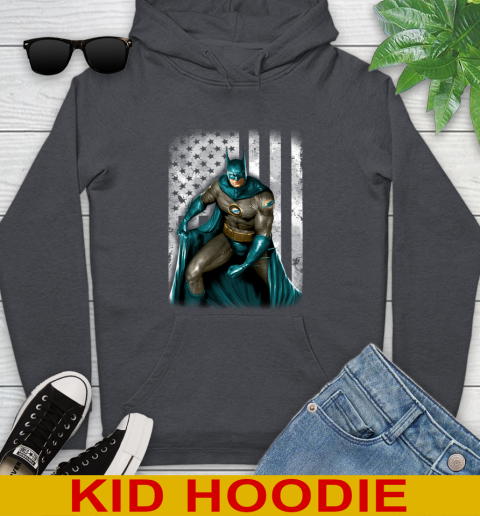 Miami Dolphins NFL Football Batman DC American Flag Shirt Youth Hoodie 9