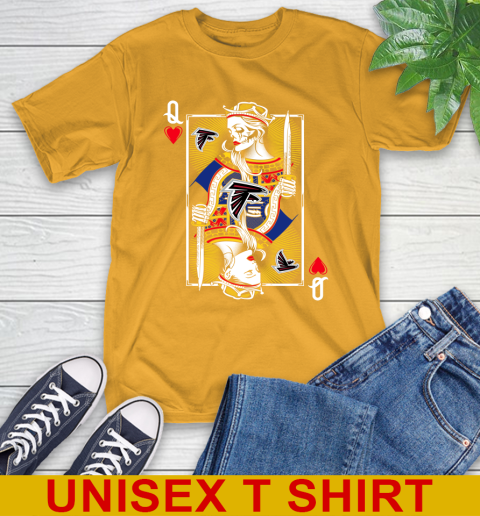 NFL Football Atlanta Falcons The Queen Of Hearts Card Shirt T-Shirt 2