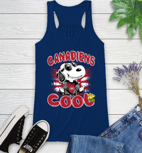 NHL Hockey Montreal Canadiens Cool Snoopy Shirt Racerback Tank 6
