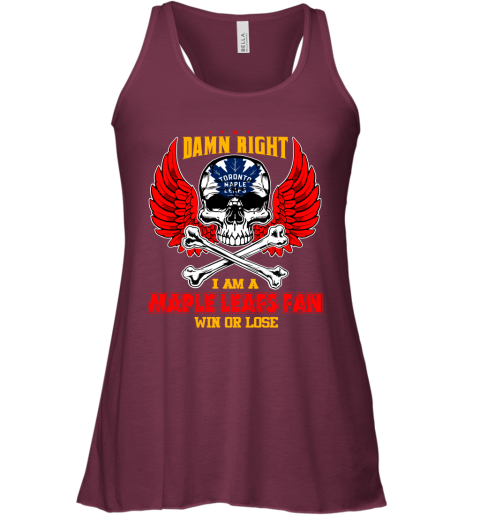 NHL Damn Right I Am A Tampa Bay Lightning Win Or Lose Skull Hockey Sports 7uJZokwtmyr flowy tank 32 95 151514 front maroon