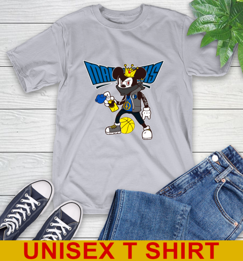 Dallas Mavericks NBA Basketball Mickey Peace Sign Sports T-Shirt 6