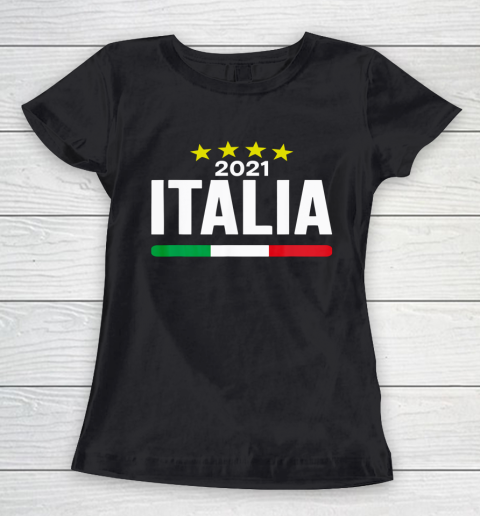 Italia Football Soccer Italian Flag 2021 Women's T-Shirt