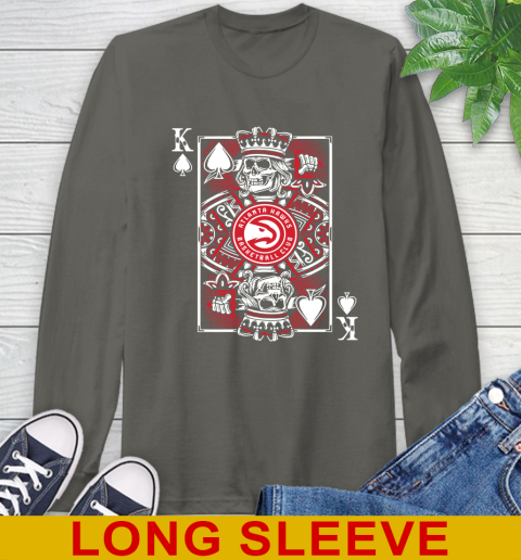 Atlanta Hawks NBA Basketball The King Of Spades Death Cards Shirt Long Sleeve T-Shirt 10