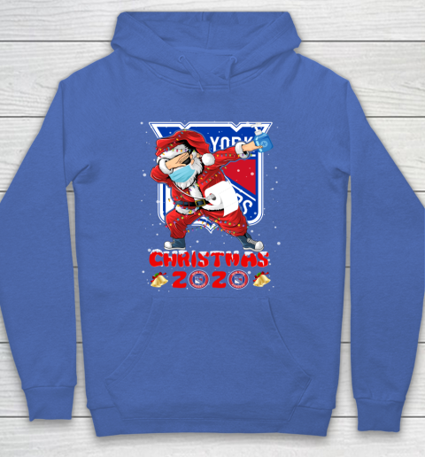 New York Rangers Funny Santa Claus Dabbing Christmas 2020 NHL Hoodie 6