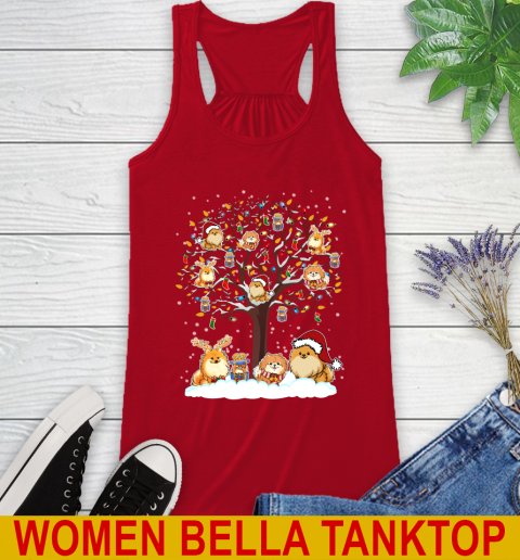 Pomeranian dog pet lover light christmas tree shirt 40