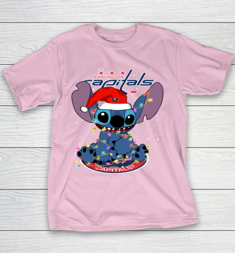 Washington Capitals NHL Hockey noel stitch Christmas Youth T-Shirt 5