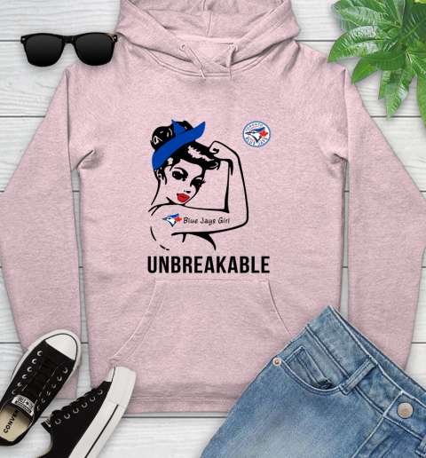 MLB Toronto Blue Jays Girl Unbreakable Baseball Sports Youth Hoodie 6