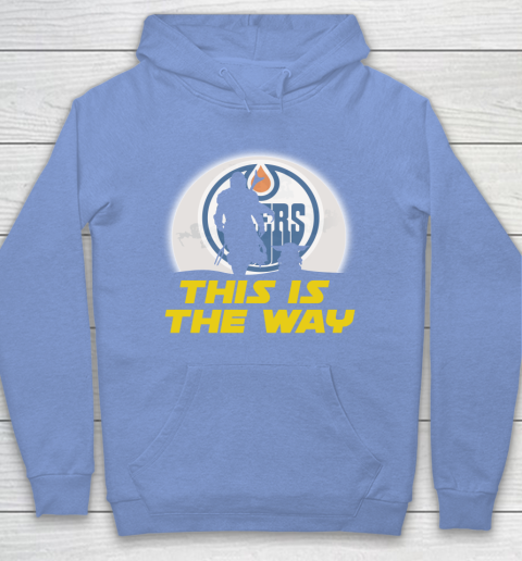 Edmonton Oilers NHL Ice Hockey Star Wars Yoda And Mandalorian This Is The Way Hoodie 8