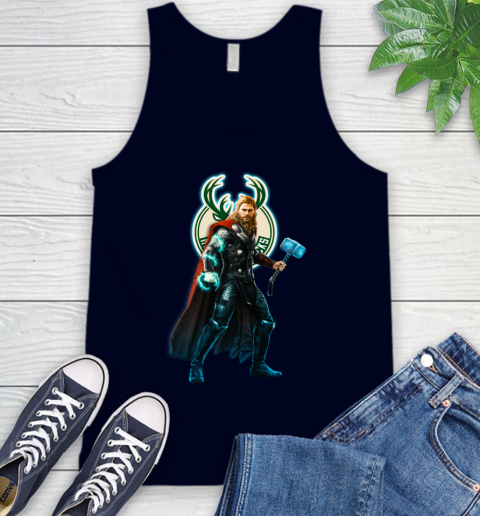 NBA Thor Avengers Endgame Basketball Milwaukee Bucks Tank Top 3