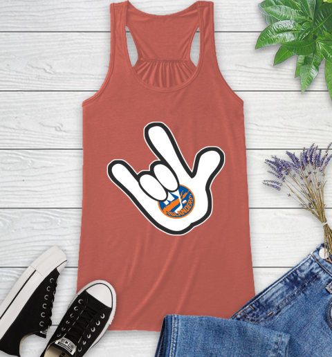 New York Islanders NHL Hockey Mickey Rock Hand Disney Racerback Tank 4
