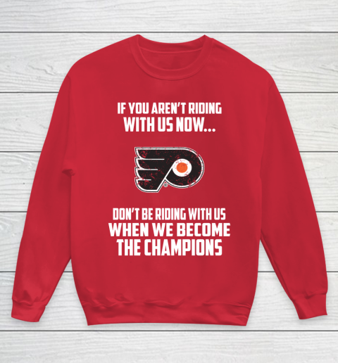 NHL Philadelphia Flyers Hockey We Become The Champions Youth Sweatshirt 7