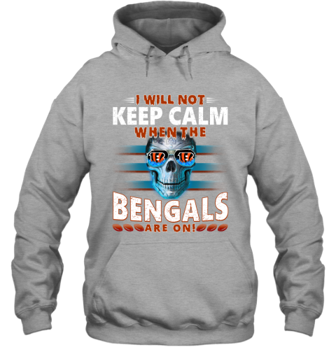 Cincinnati Bengals skull custom name and number jersey hoodie