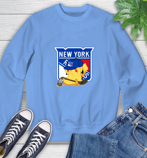 NHL Pikachu Hockey Sports New York Rangers Sweatshirt 11