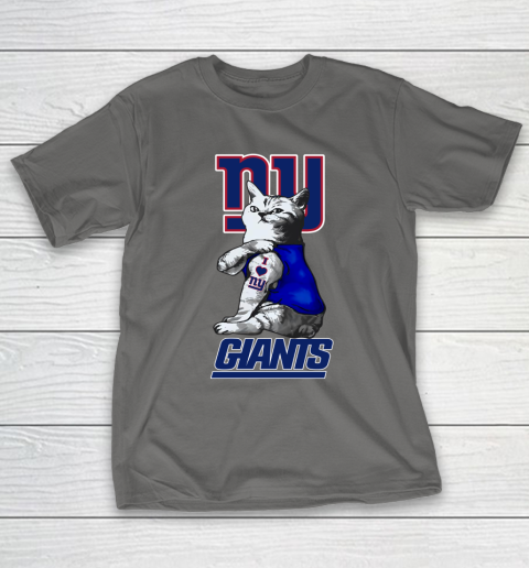 NFL Football My Cat Loves New York Giants T-Shirt 8