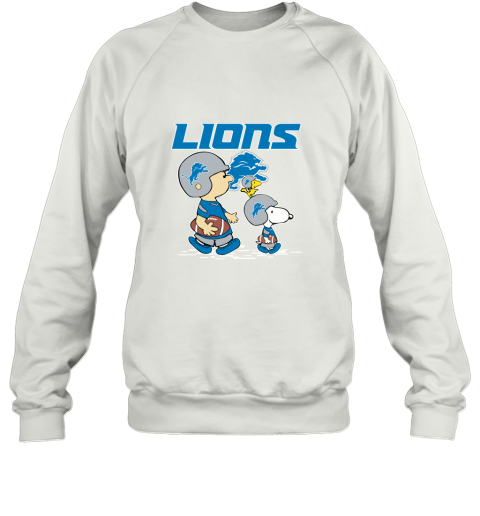Detroit Lions Let's Play Football Together Snoopy NFL Sweatshirt