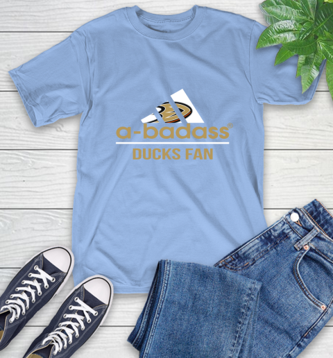 NHL A Badass Anaheim Ducks Fan Adidas Hockey Sports T-Shirt 12