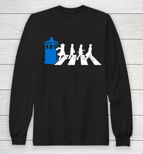 Doctor Who Shirt Abbey Road Tardis Doctor Who Long Sleeve T-Shirt