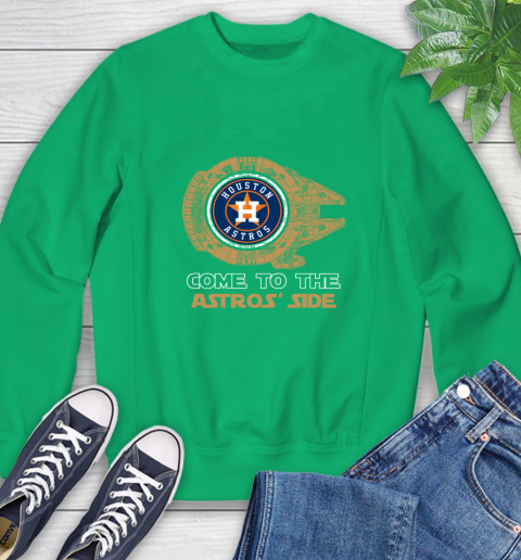 MLB Come To The Houston Astros Side Star Wars Baseball Sports Sweatshirt 7