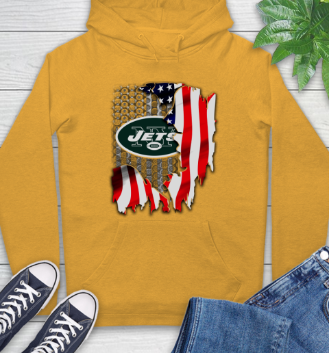 New York Jets NFL Football American Flag Hoodie 2