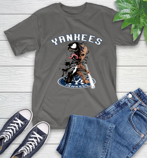 MLB New York Yankees Baseball Venom Groot Guardians Of The Galaxy T-Shirt 9