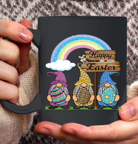 Gnome Easter Shirt Women Leopard Print Easter Egg Teen Girls Ceramic Mug 11oz