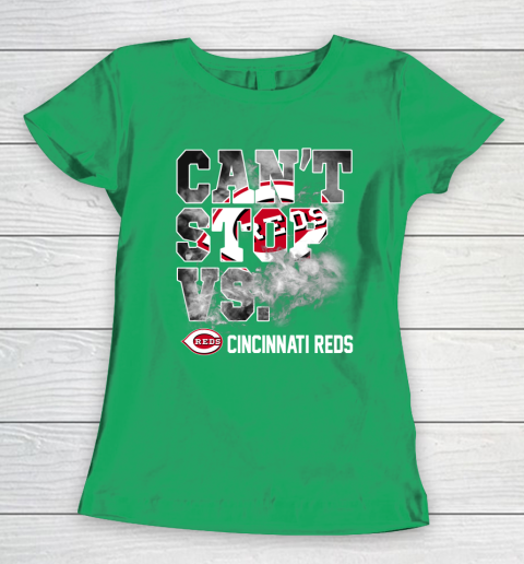 MLB Cincinnati Reds Baseball Can't Stop Vs Cincinnati Reds Women's T-Shirt 5