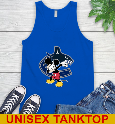 Vancouver Canucks NHL Hockey Dabbing Mickey Disney Sports Tank Top 5