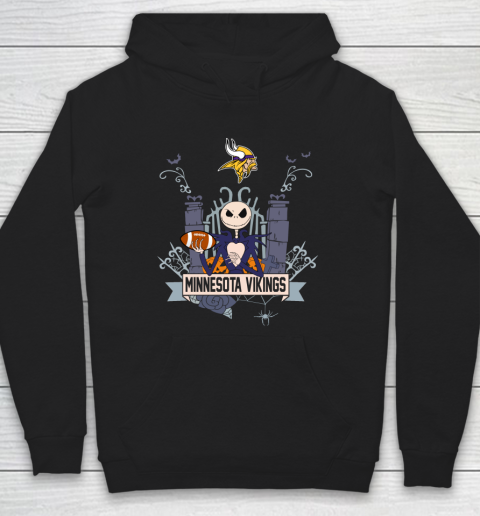 NFL Minnesota Vikings Football Jack Skellington Halloween Hoodie