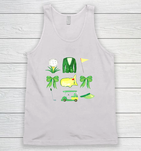 Coquette Bow Masters Golf Tournament Graphic Golfing Golfer Tank Top