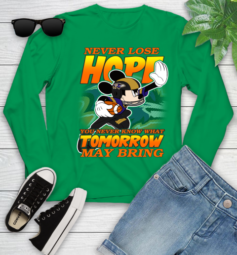 Buffalo Bills NFL Football Mickey Disney Never Lose Hope (2) Youth Long Sleeve 7