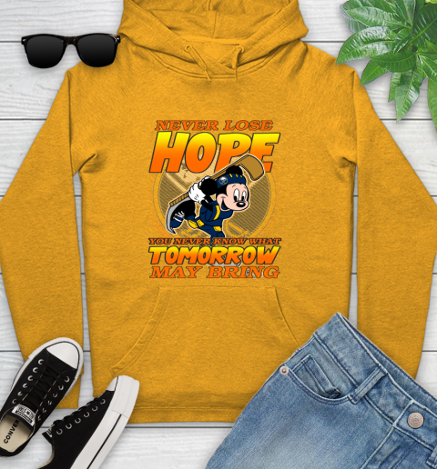 Buffalo Sabres NHL Hockey ootball Mickey Disney Never Lose Hope Youth Hoodie 2