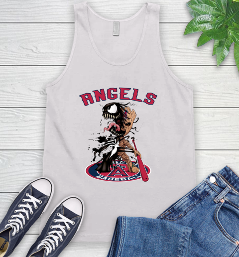 MLB Los Angeles Angels Baseball Venom Groot Guardians Of The Galaxy Tank Top