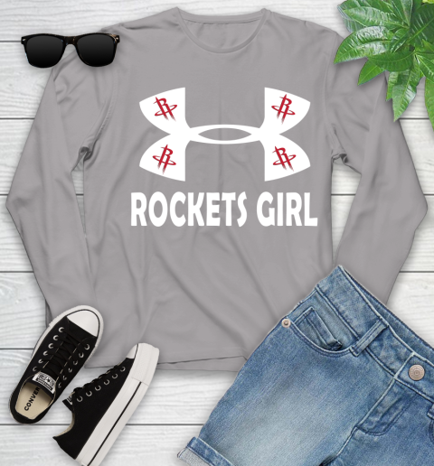 NBA Houston Rockets Girl Under Armour Basketball Sports Youth Long Sleeve 5