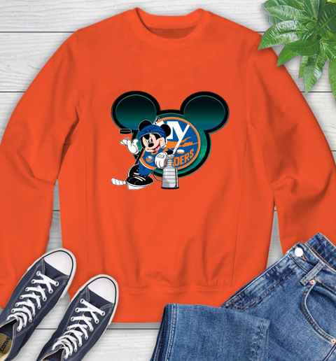 NHL New York Islanders Stanley Cup Mickey Mouse Disney Hockey T Shirt Sweatshirt 4
