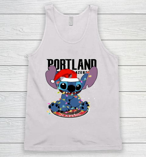 Portland Trail Blazers NBA noel stitch Basketball Christmas Tank Top