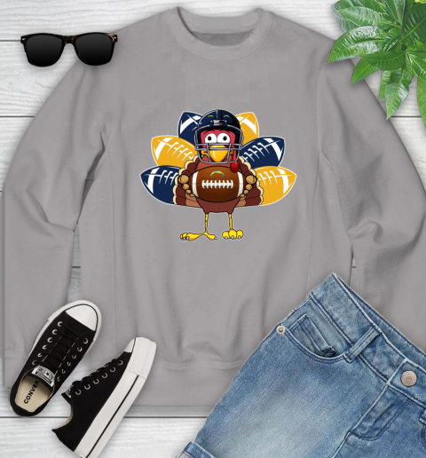 San Diego Chargers Turkey Thanksgiving Day Youth Sweatshirt 4