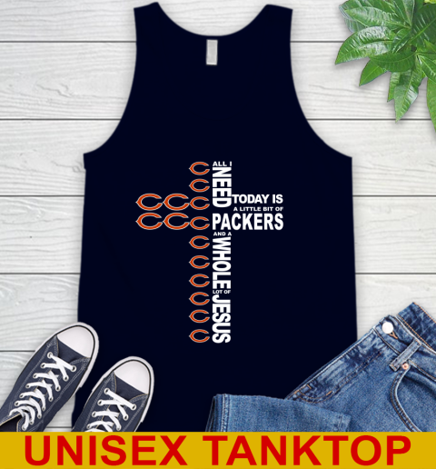 NFL All I Need Today Is A Little Bit Of Chicago Bears Shirt Tank Top 2