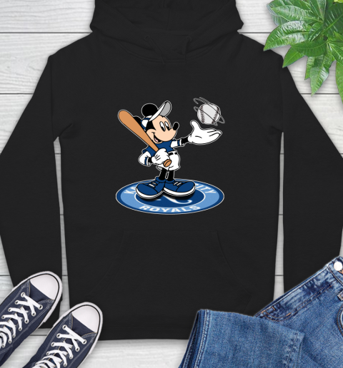 MLB Baseball Kansas City Royals Cheerful Mickey Disney Shirt Hoodie