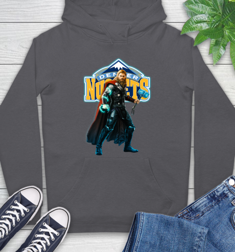 NBA Thor Avengers Endgame Basketball Denver Nuggets Hoodie 7