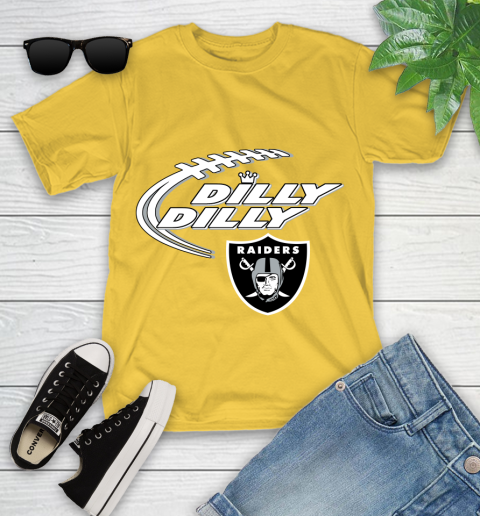 NFL Oakland Raiders Dilly Dilly Football Sports Youth T-Shirt 8