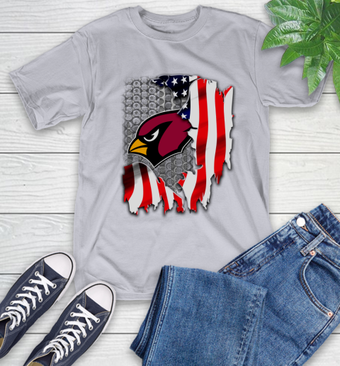 Arizona Cardinals NFL Football American Flag T-Shirt 6