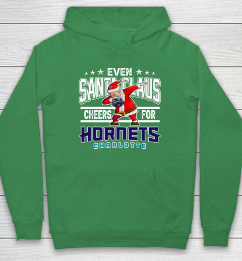 Charlotte Hornets Even Santa Claus Cheers For Christmas NBA Hoodie 6 Charlotte Hornets Even Santa Claus Cheers For Christmas NBA Hoodie - Image 6