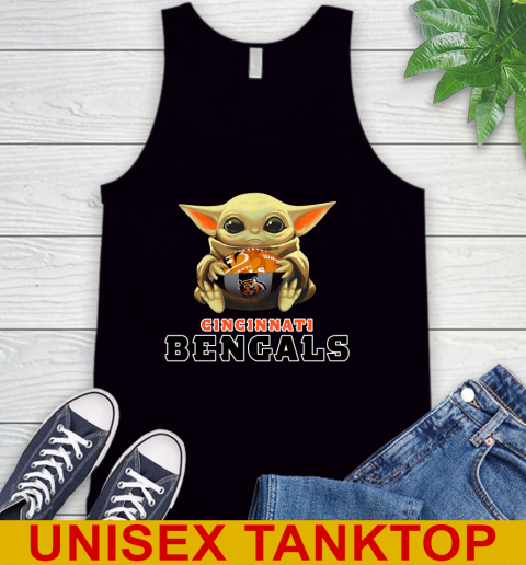NFL Football Cincinnati Bengals Baby Yoda Star Wars Shirt Tank Top 2
