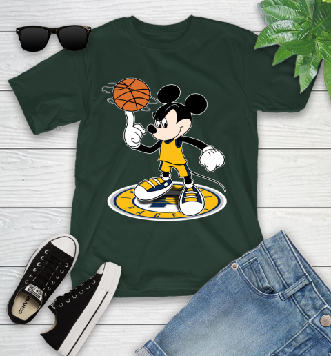 NBA Basketball Indiana Pacers Cheerful Mickey Disney Shirt Youth T-Shirt 5