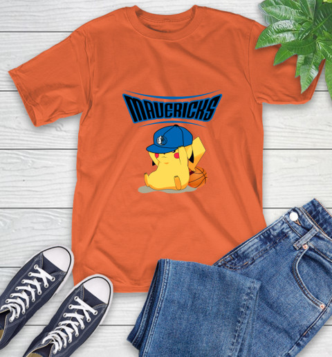 NBA Pikachu Basketball Sports Dallas Mavericks T-Shirt 5